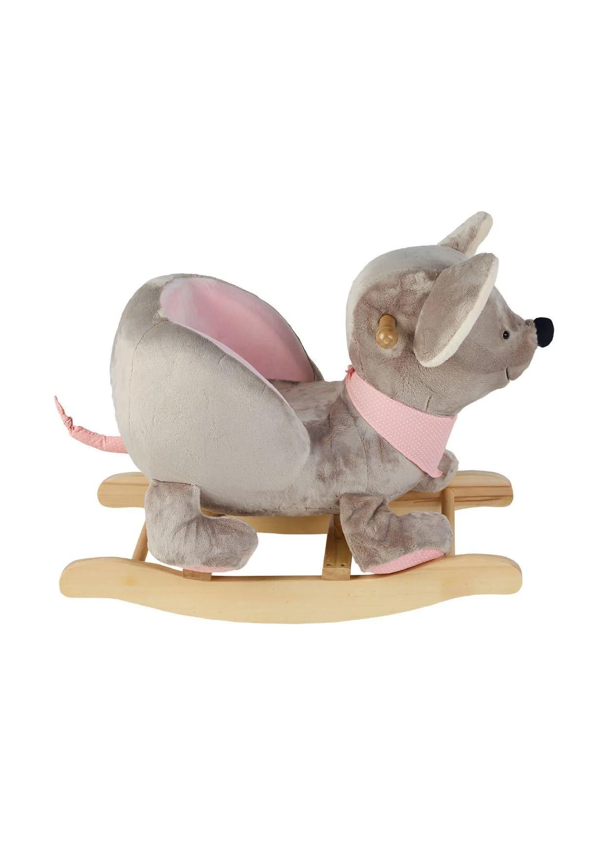 Schaukeltier Mabel in Grau und Rosa, ab 12 Monate