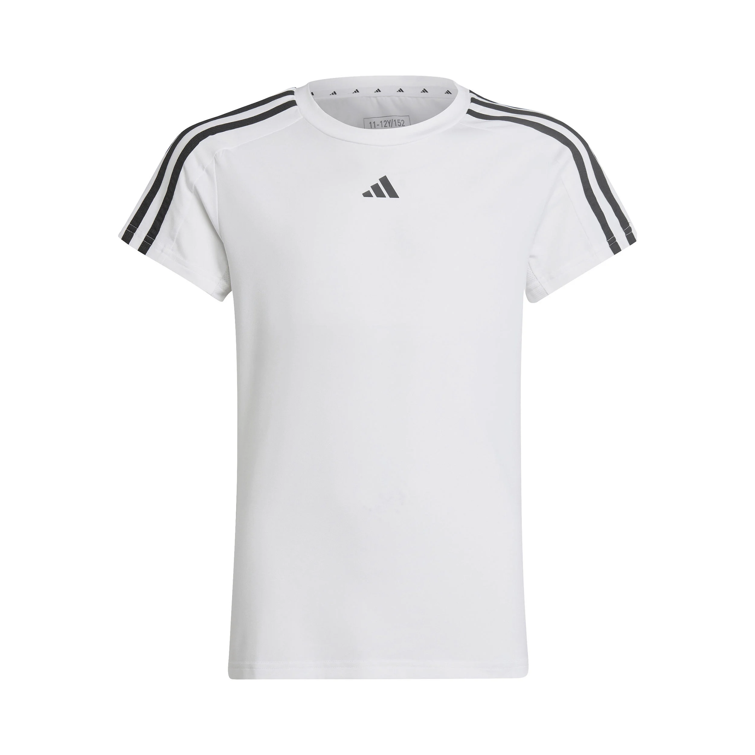 3-Stripes T-Shirt Mädchen - Weiß, Schwarz