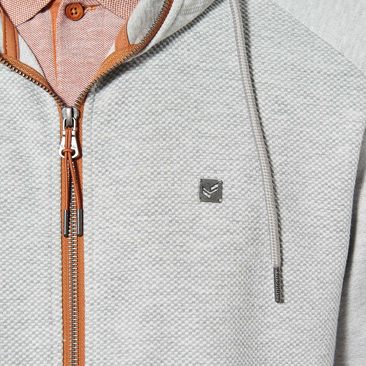 SOLA   Sweat zippé gris Homme