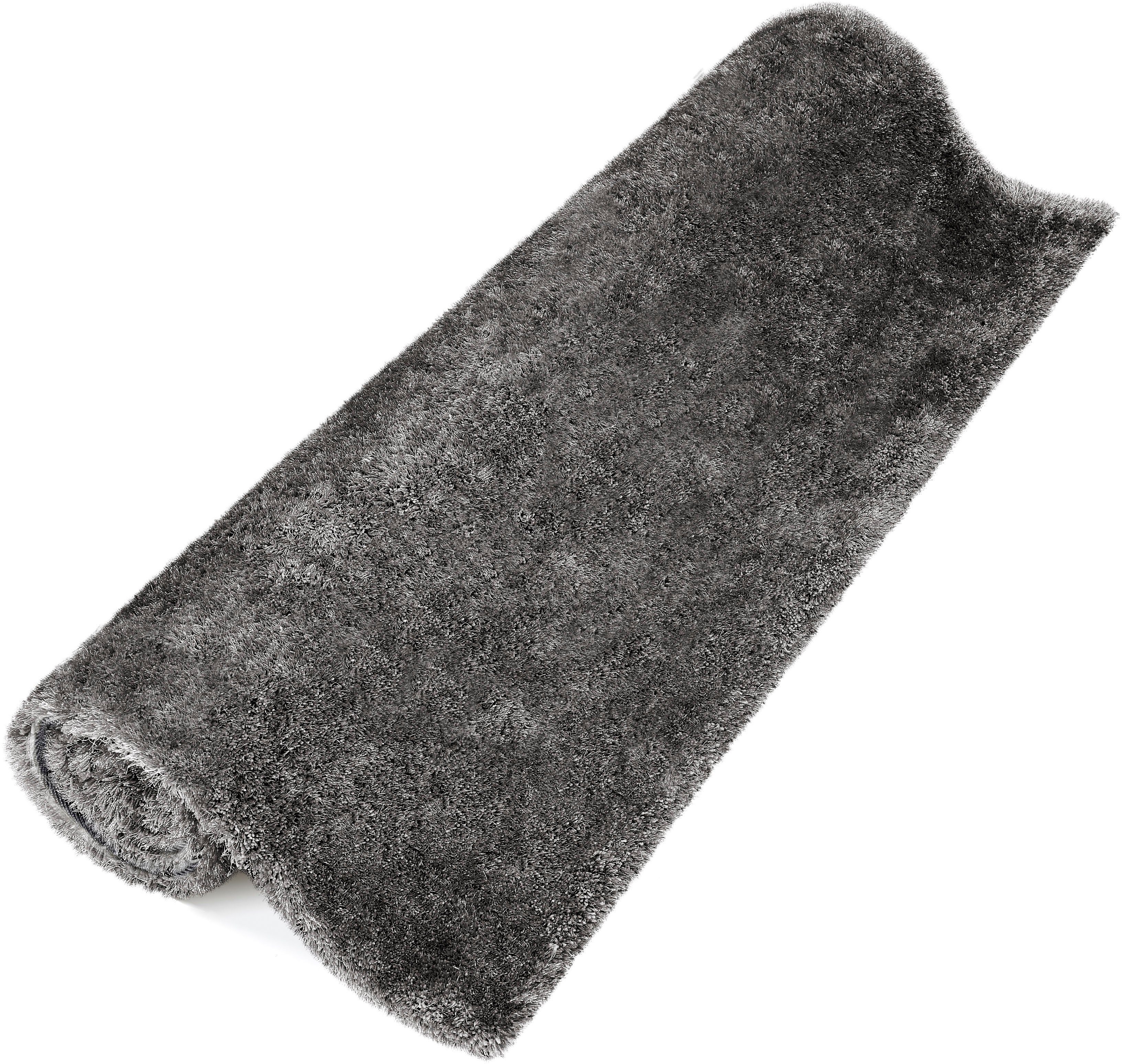 Hochflor-Teppich Dana Teppich, Bruno Banani, rechteckig, Höhe: 30 mm, uni, weich, Mikrofaser Teppiche, Wohnzimmer, Schlafzimmer, Esszimmer
