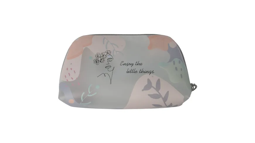 PARSA Beauty Kosmetiktasche bunt Print Enjoy the little things