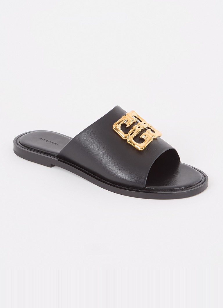 Givenchy 4G Liquid Lammleder-Slipper mit Logo
