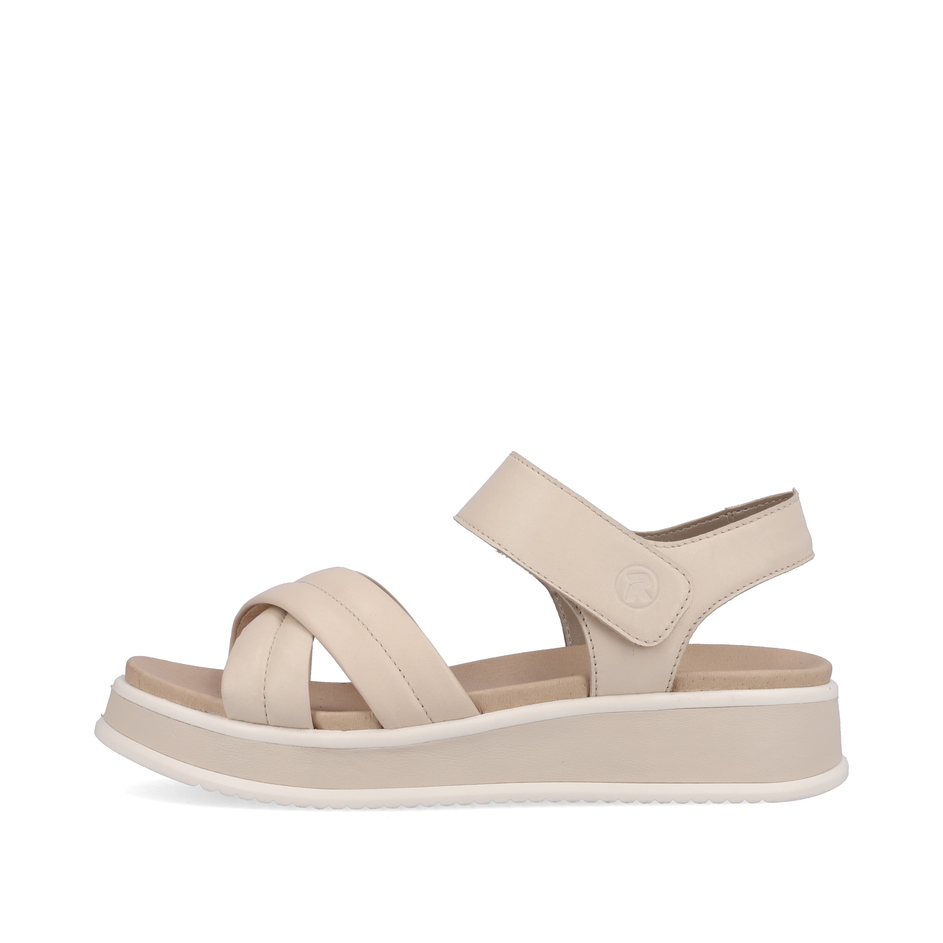 Rieker Damen Riemchensandalen creme beige