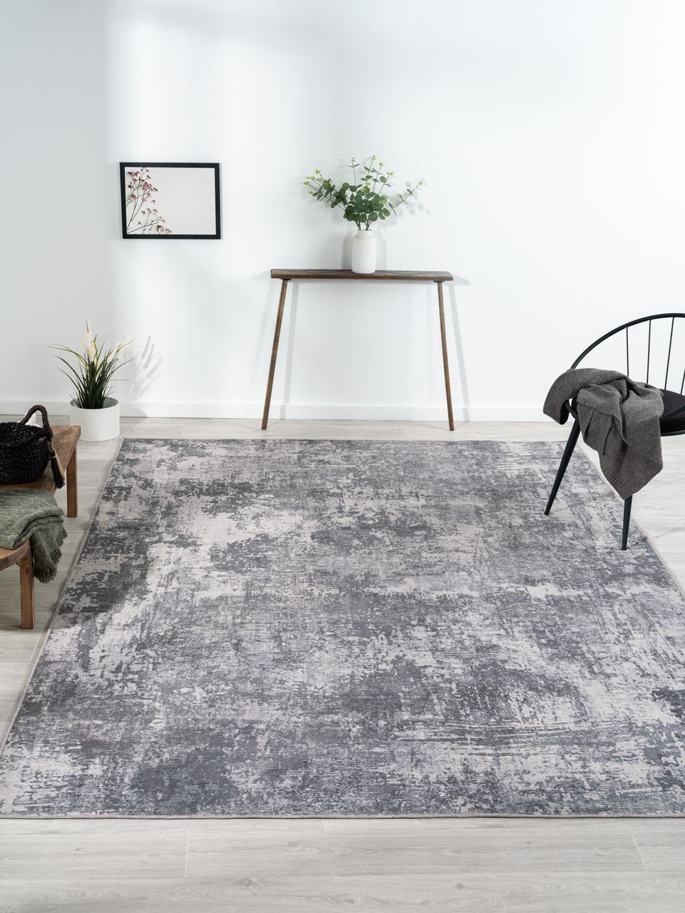 MyFlair Teppich Olivia, 200cm x 290cm, Farbe grau, rechteckig