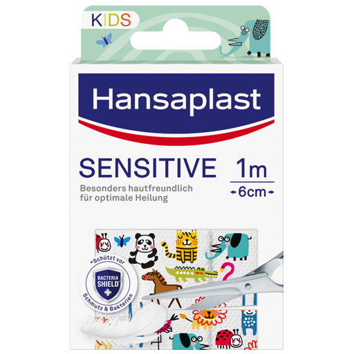 HANSAPLAST Sensitive Kinder Pflaster 6 cmx1 m  1 St  Pflaster