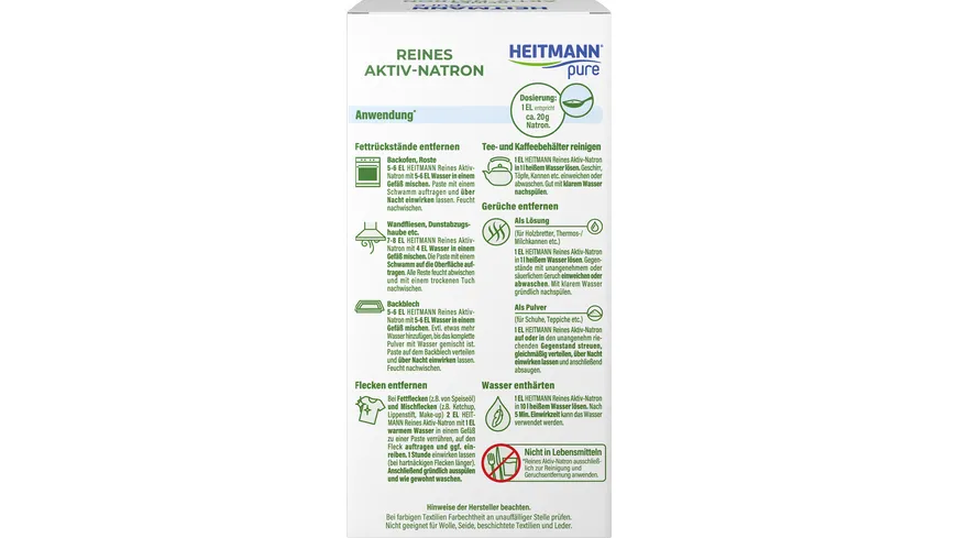 HEITMANN pure Reines Aktiv-Natron 350 g