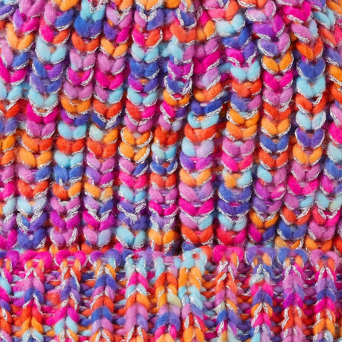 Mädchen Strickmütze mit Pompon