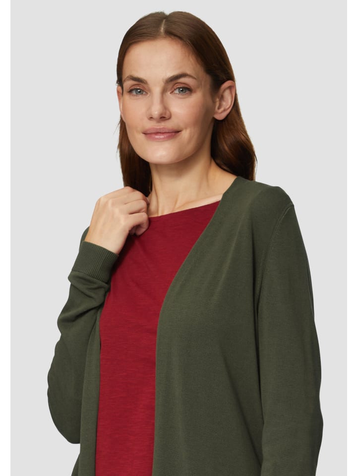 s.Oliver Strickjacke langarm in Olive günstig kaufen