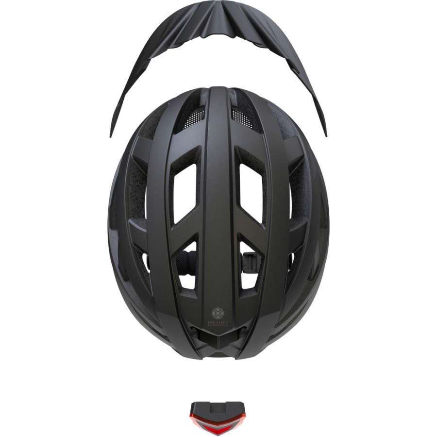 Fahrradhelm, Größe M, mit LED-Rücklicht, 1 Stück - ATU
