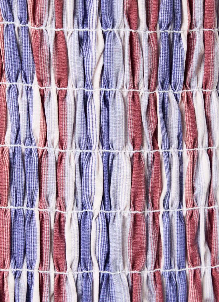 Laagam Liam blouse with stripe print and smocking