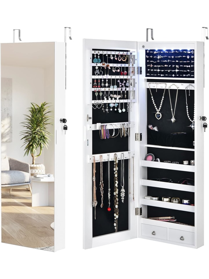 COSTWAY Schmuckschrank in Weiß günstig kaufen 36 cm