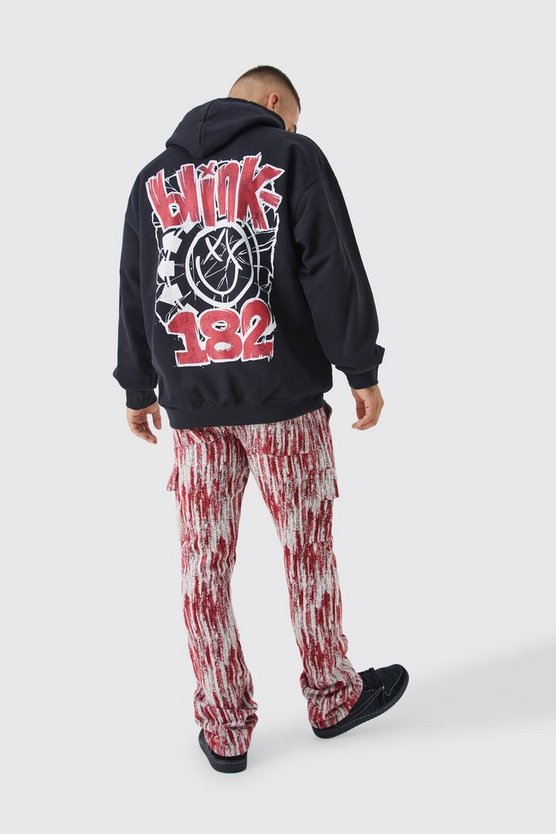 Oversize Hoodie mit lizenziertem Blink 182 Print