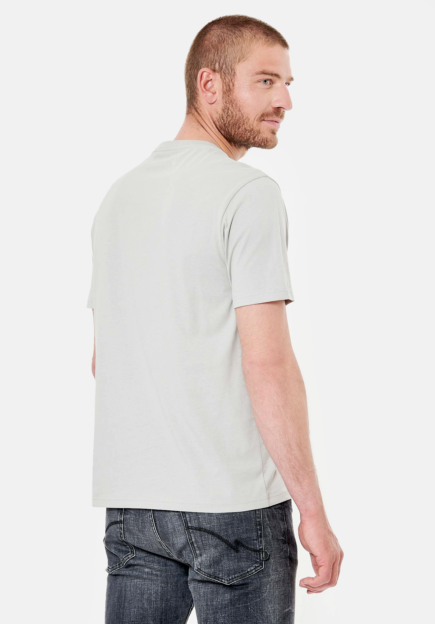LERES  T-shirt gris homme 100% coton