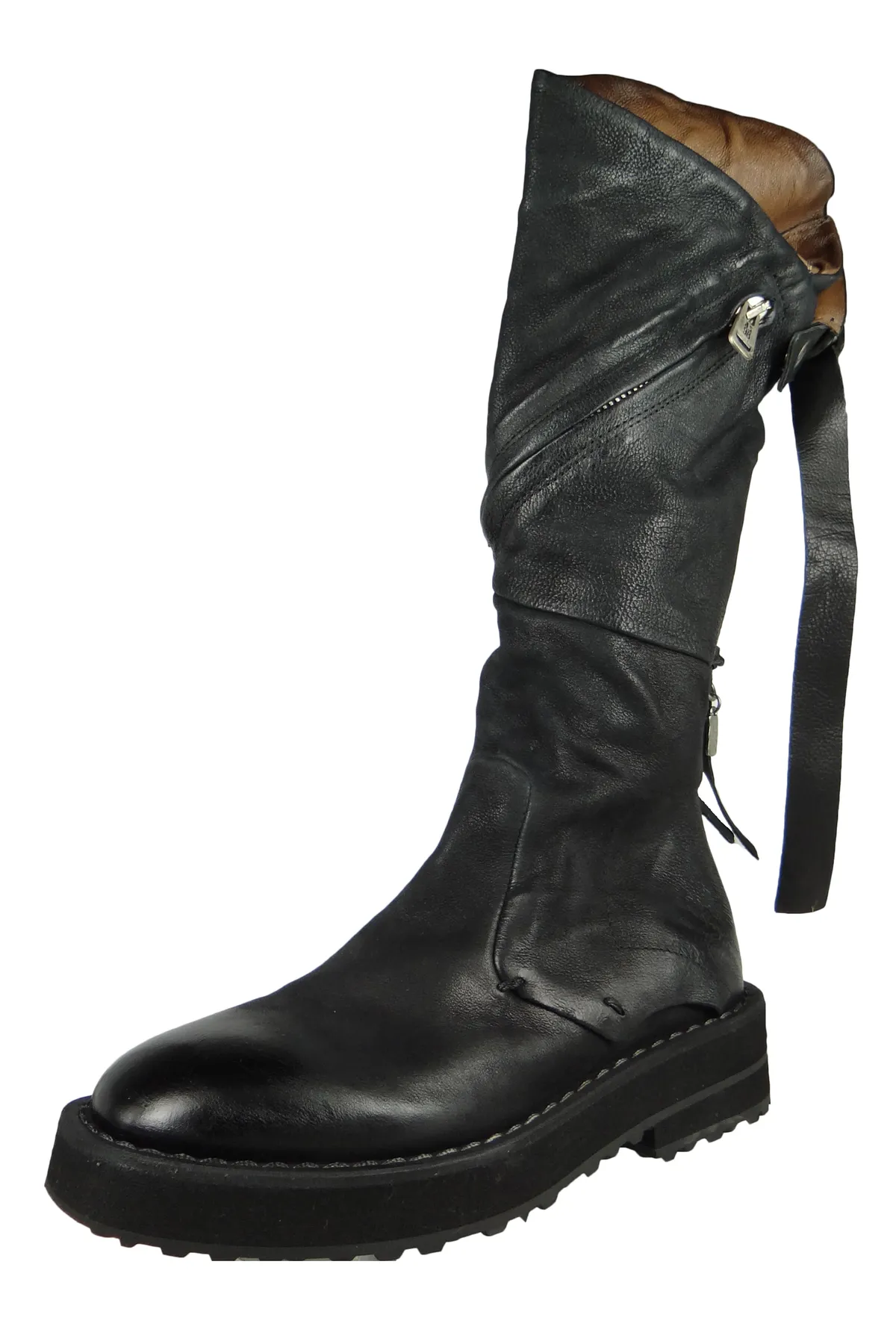 A.S.98  Damen Sportliche Stiefel 9419 Chimica A58302-0201 Schwarz 6002 Nero Leder