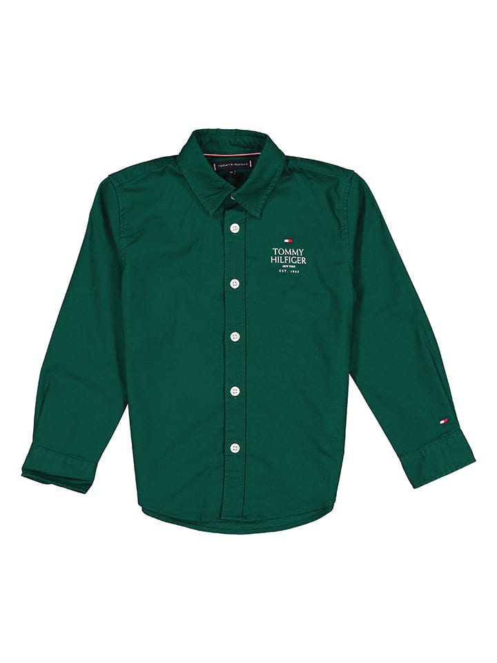 Tommy Hilfiger Hemd - Regular fit - in Grün günstig kaufen