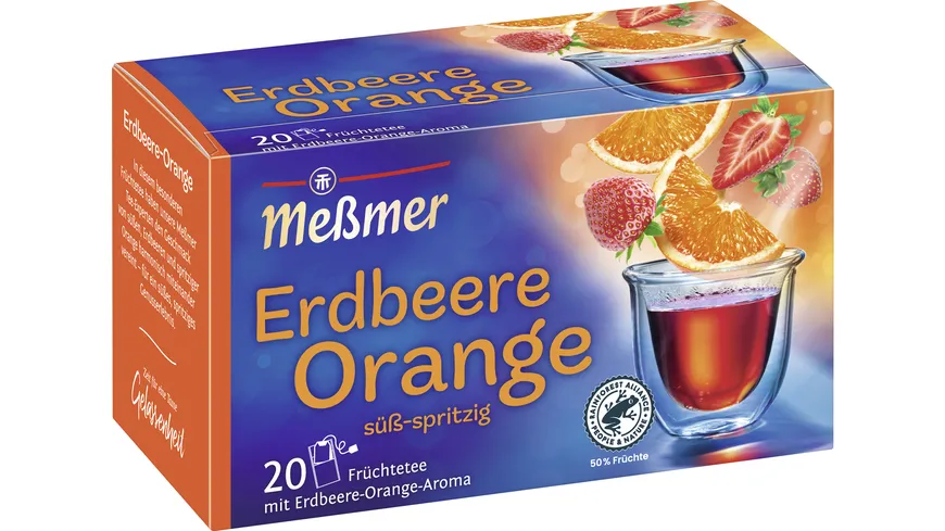 Meßmer Früchtetee Erdbeere Orange 45 g