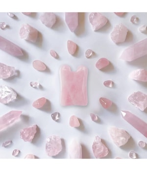 Rosental Organics Rose Quartz Gua Sha Natural Lifting Tool Gesicht Roll-On-1 Stk