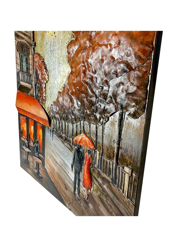 kobolo Metallbild AUBURN90 in Braun günstig kaufen onesize