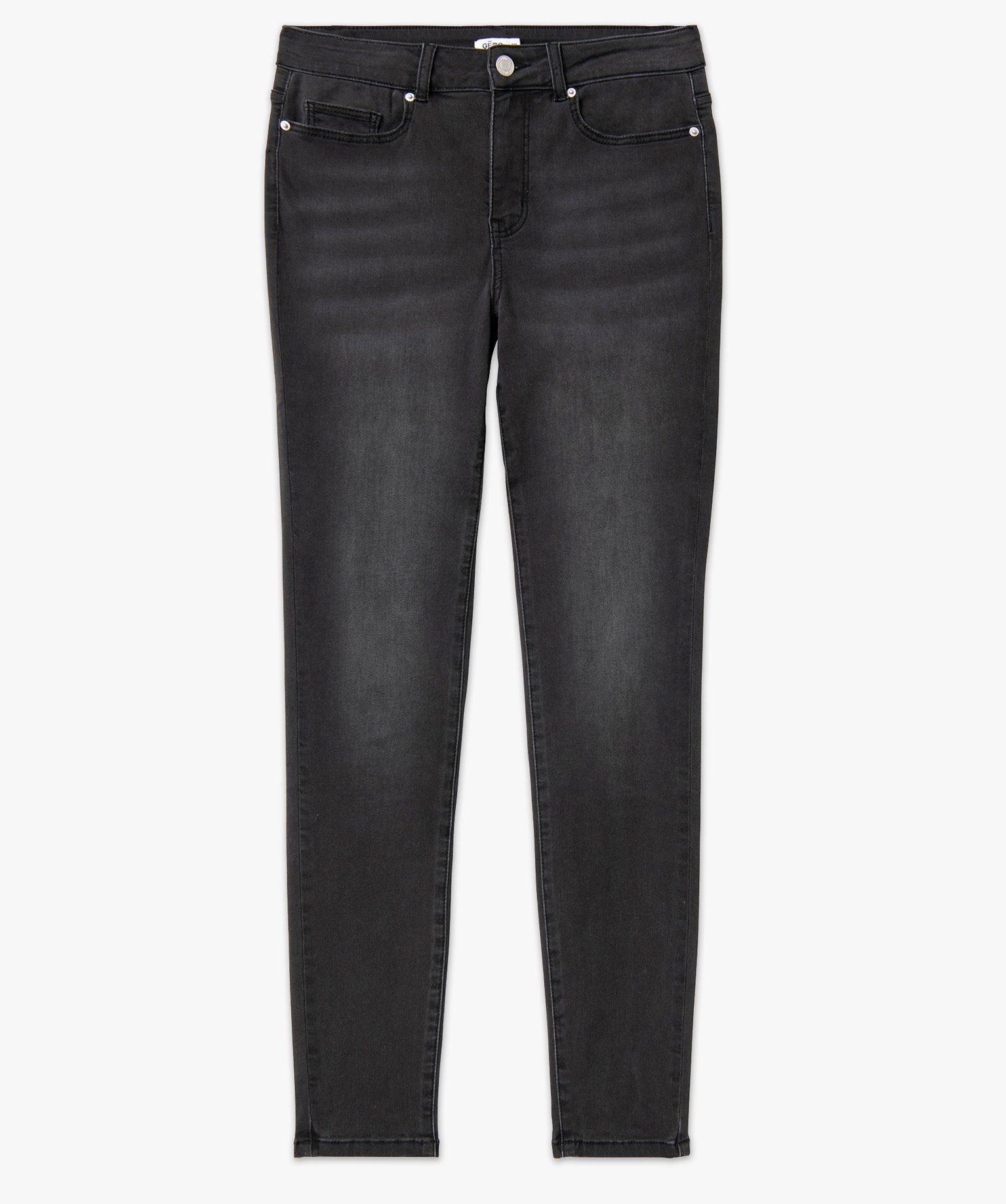 Jean Skinny taille haute stretch femme grey | GEMO