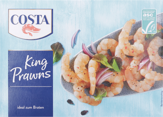 Costa ASC King Prawns Natur