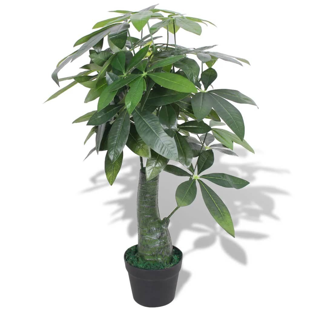 Kunstrasen Künstliche Glückskastanie mit Topf 85 cm Grün, vidaXL, Höhe: 85 mm