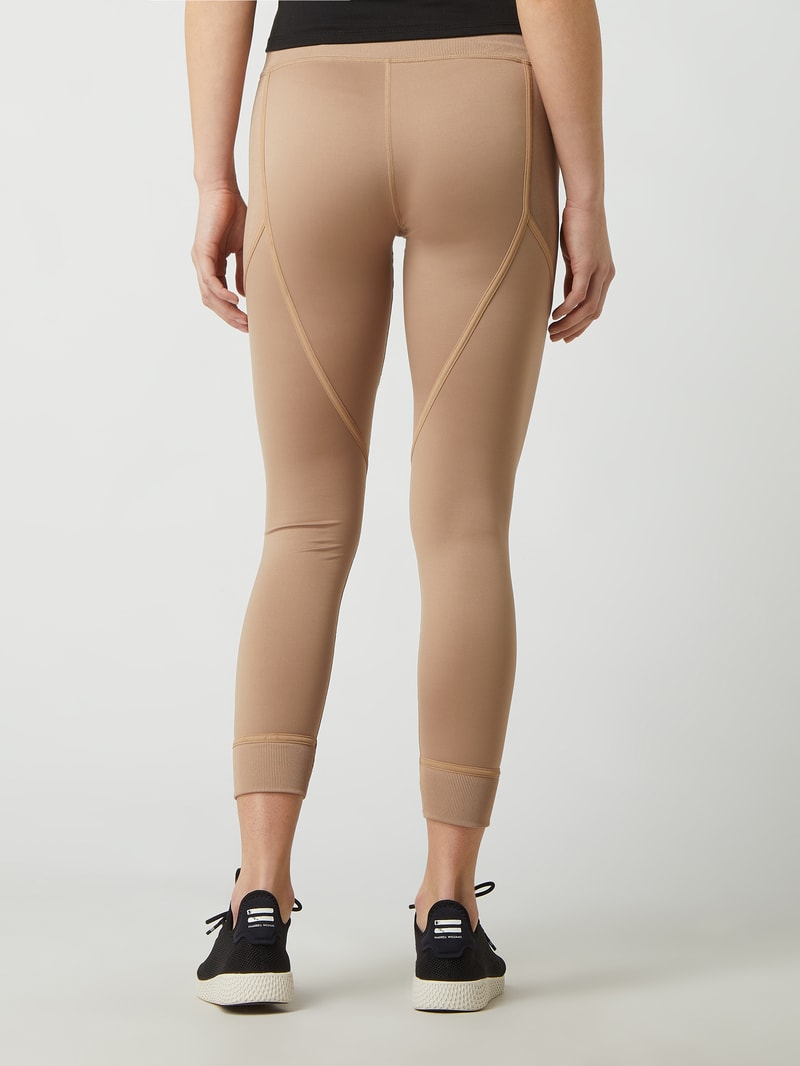 Sportleggings mit Logo-Detail in beige