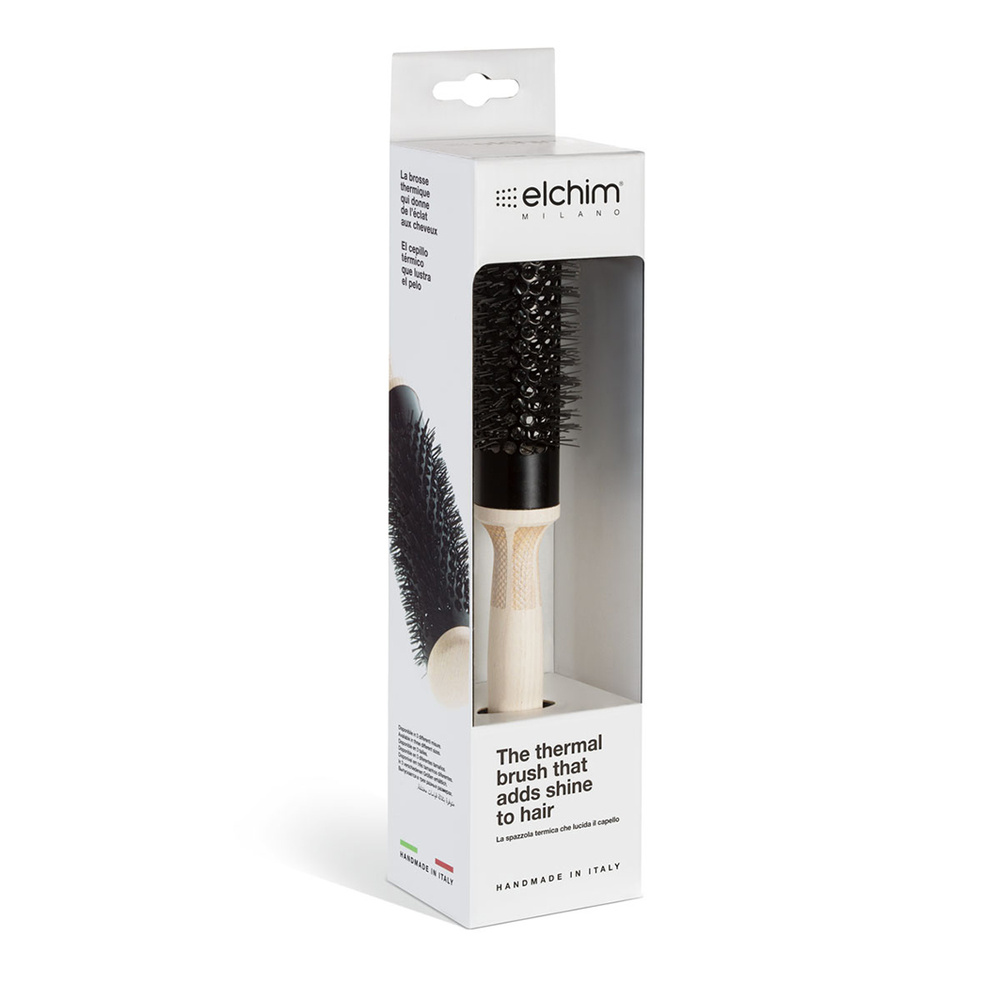 elchim Brosse thermale en bois 30mm Brosse à cheveux