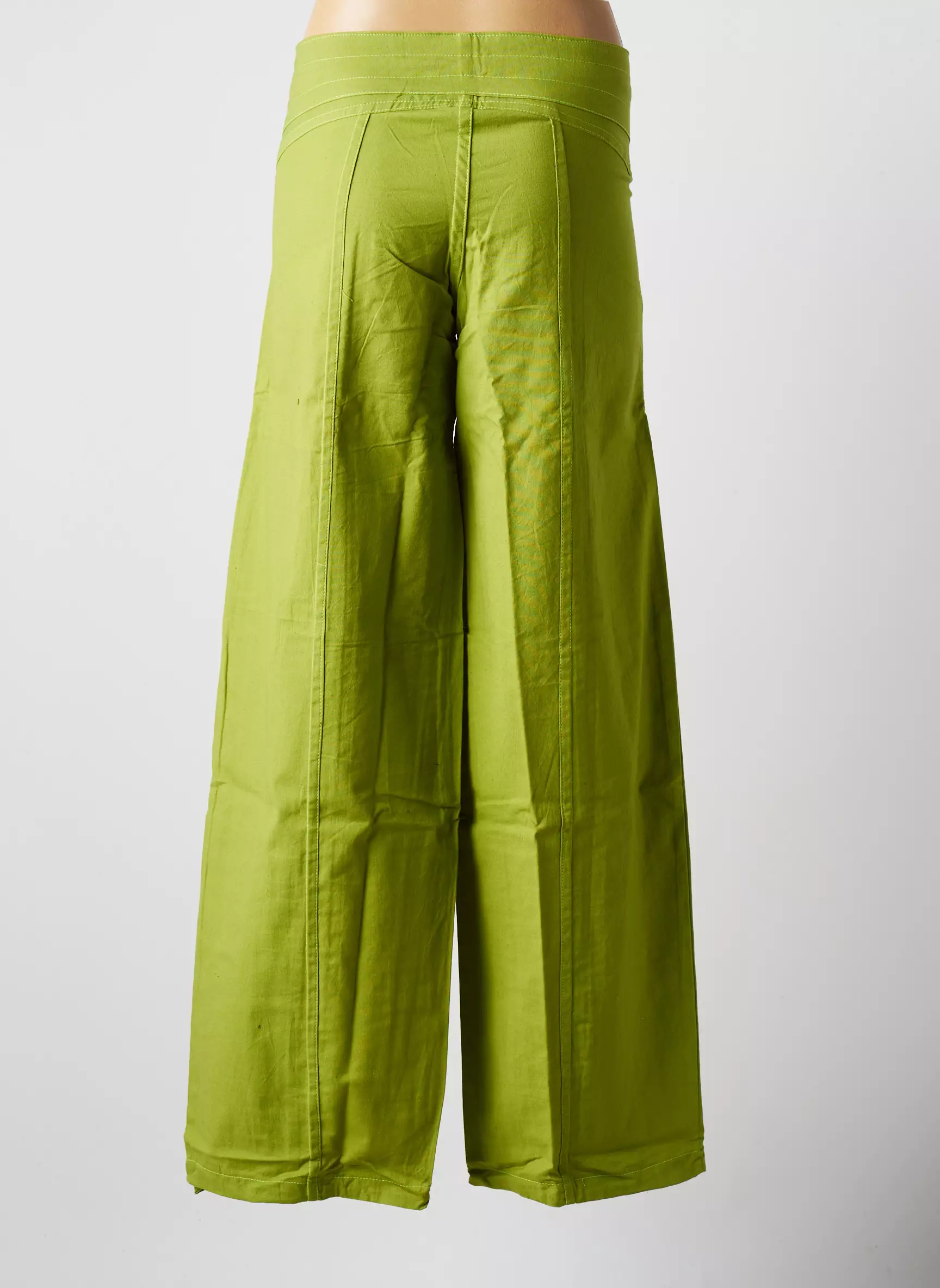 Dipawali Pantalons Larges Femme couleur vert