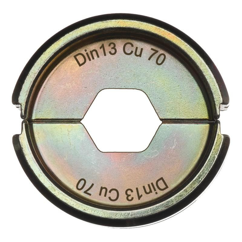 Milwaukee Accessories 4932459469 Krimpovacie čeľuste DIN13 Cu 70 70 mm2 pre krimpovacie kliešte na káble M18 HCCT 109/42