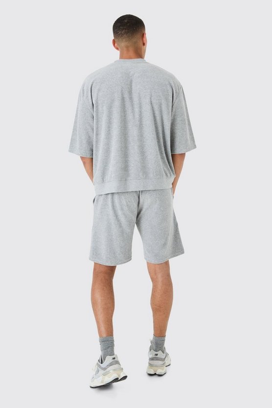 Lockere mittellange Frottee Homme Shorts