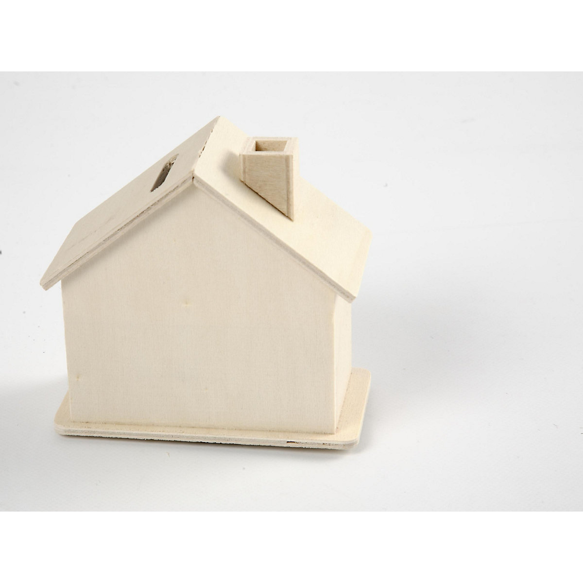 Spardose aus Holz, 10x10x5,4 cm