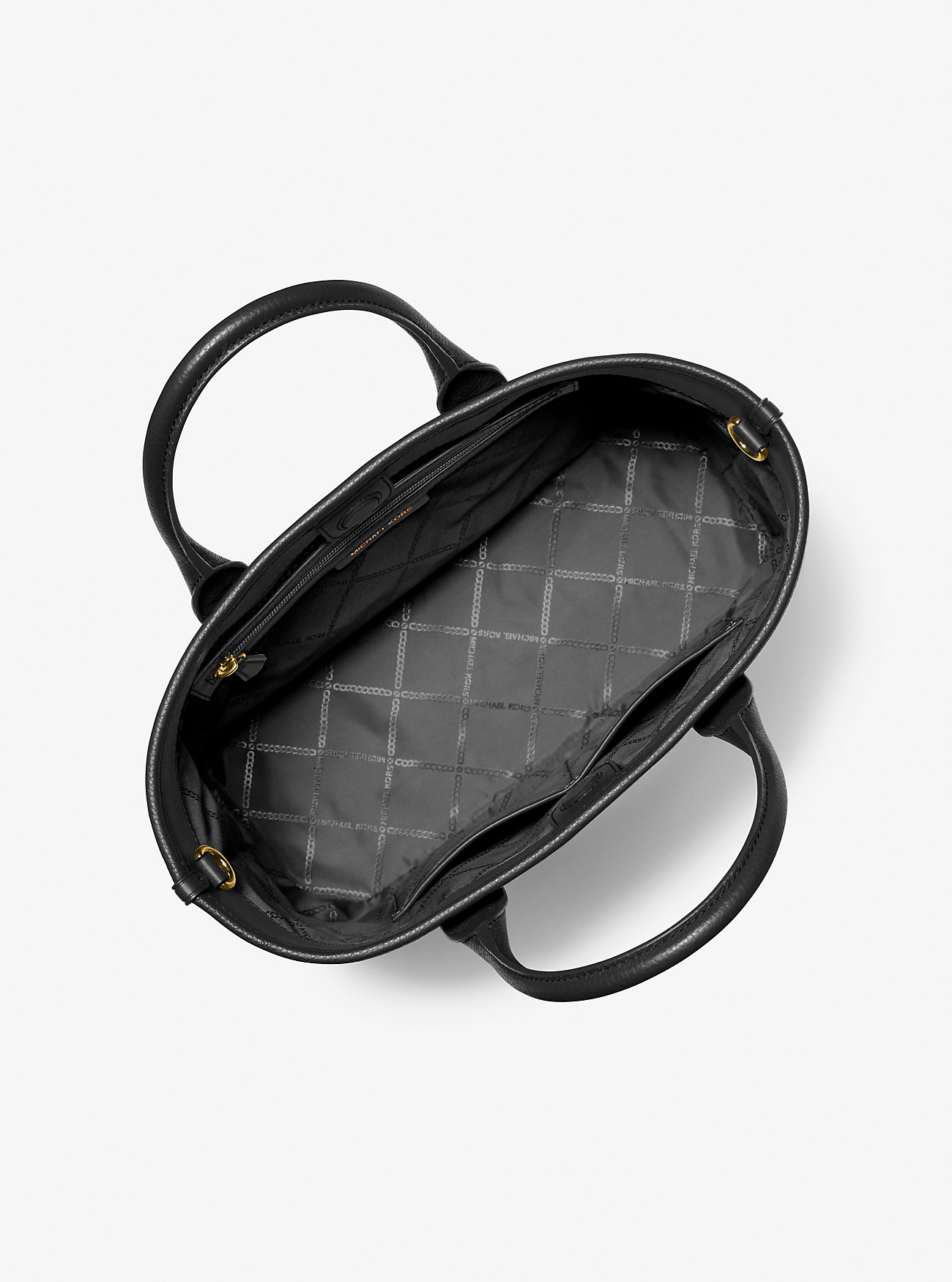 Luisa Medium Pebbled Leather Tote Bag - SVART
