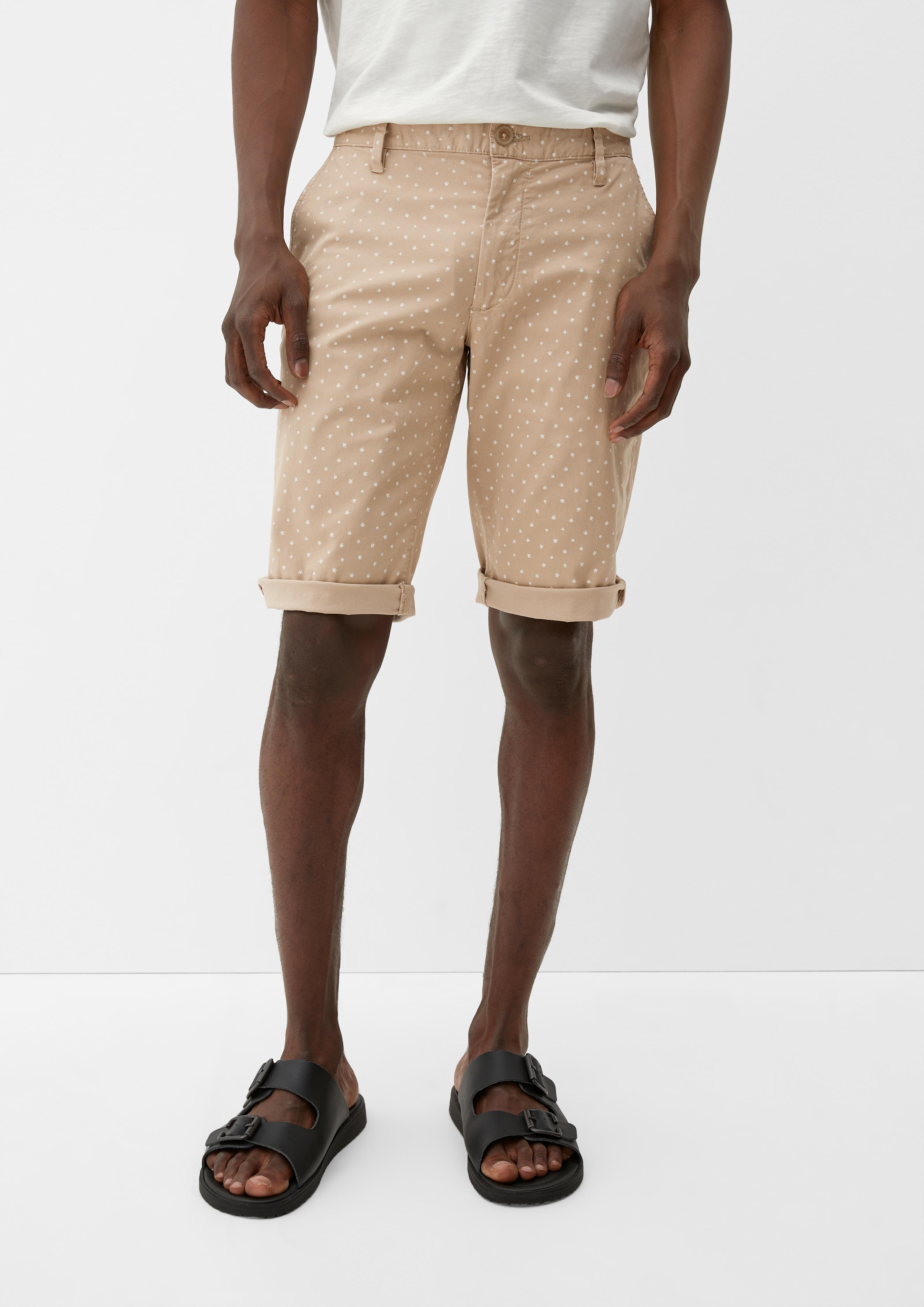 Slim: Bermuda mit Allover-Print  2128989-84A0
