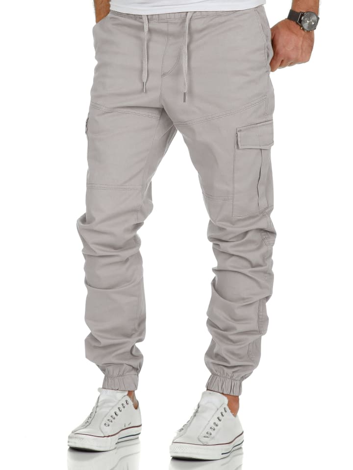 Amaci&Sons Cargo Jogger-Chino SAN ANTONIO in Hellgrau günstig kaufen