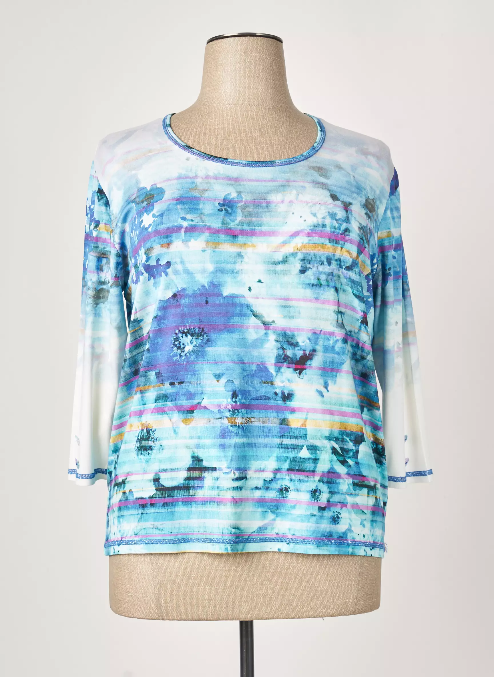 Saint Charles Tshirts Femme couleur bleu