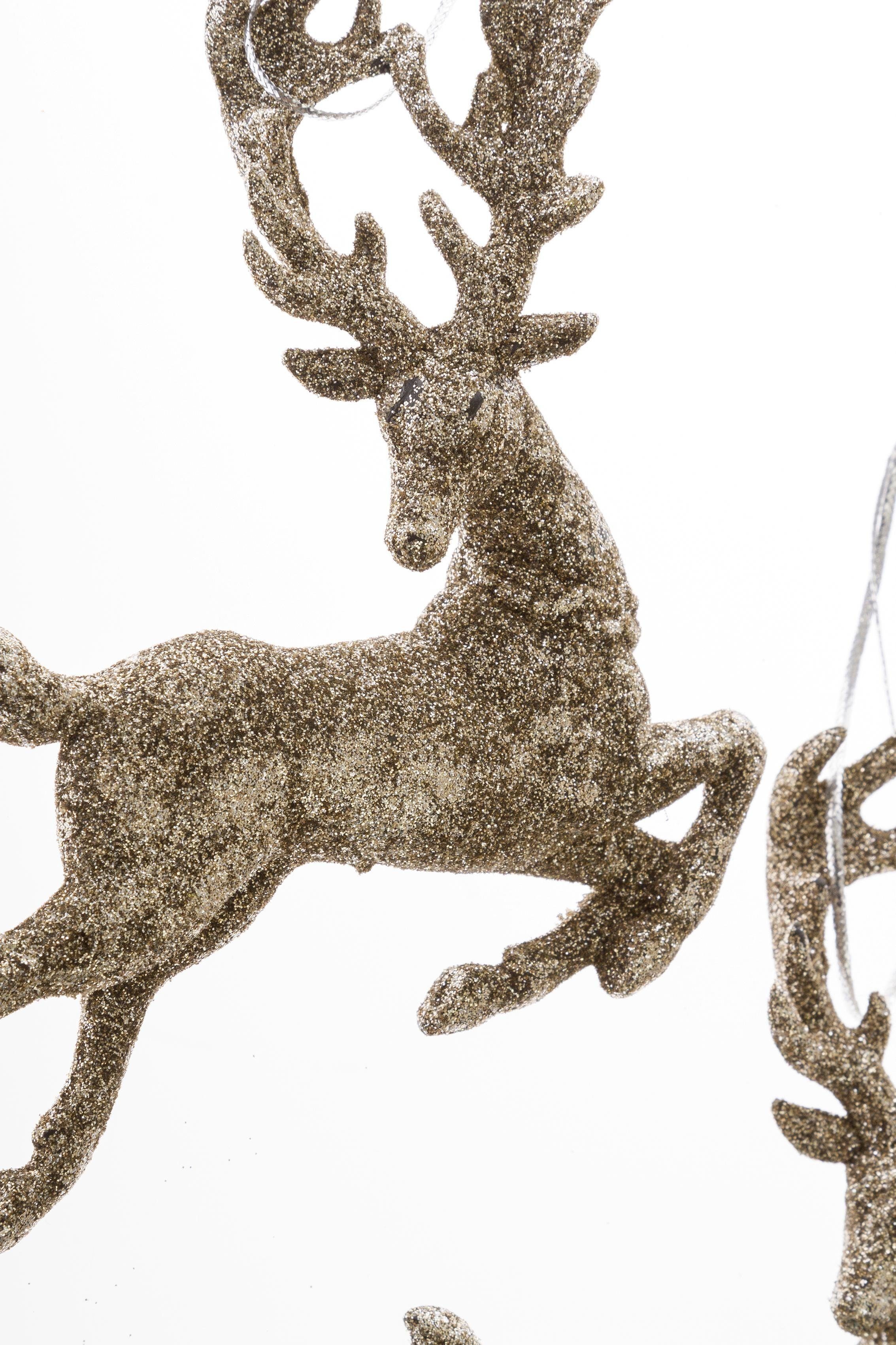 Myflair Möbel & Accessoires Baumbehang Hirsch, Eiskristall, Engelsflügel, Weihnachtsdeko, Christbaumschmuck (Set, 12 St)