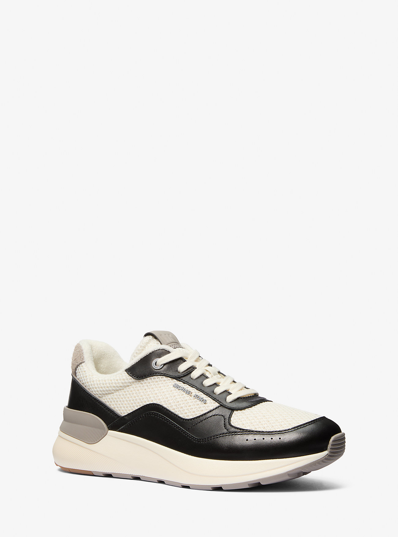 Trevor Mixed-Media Trainer – SVART KOMBO