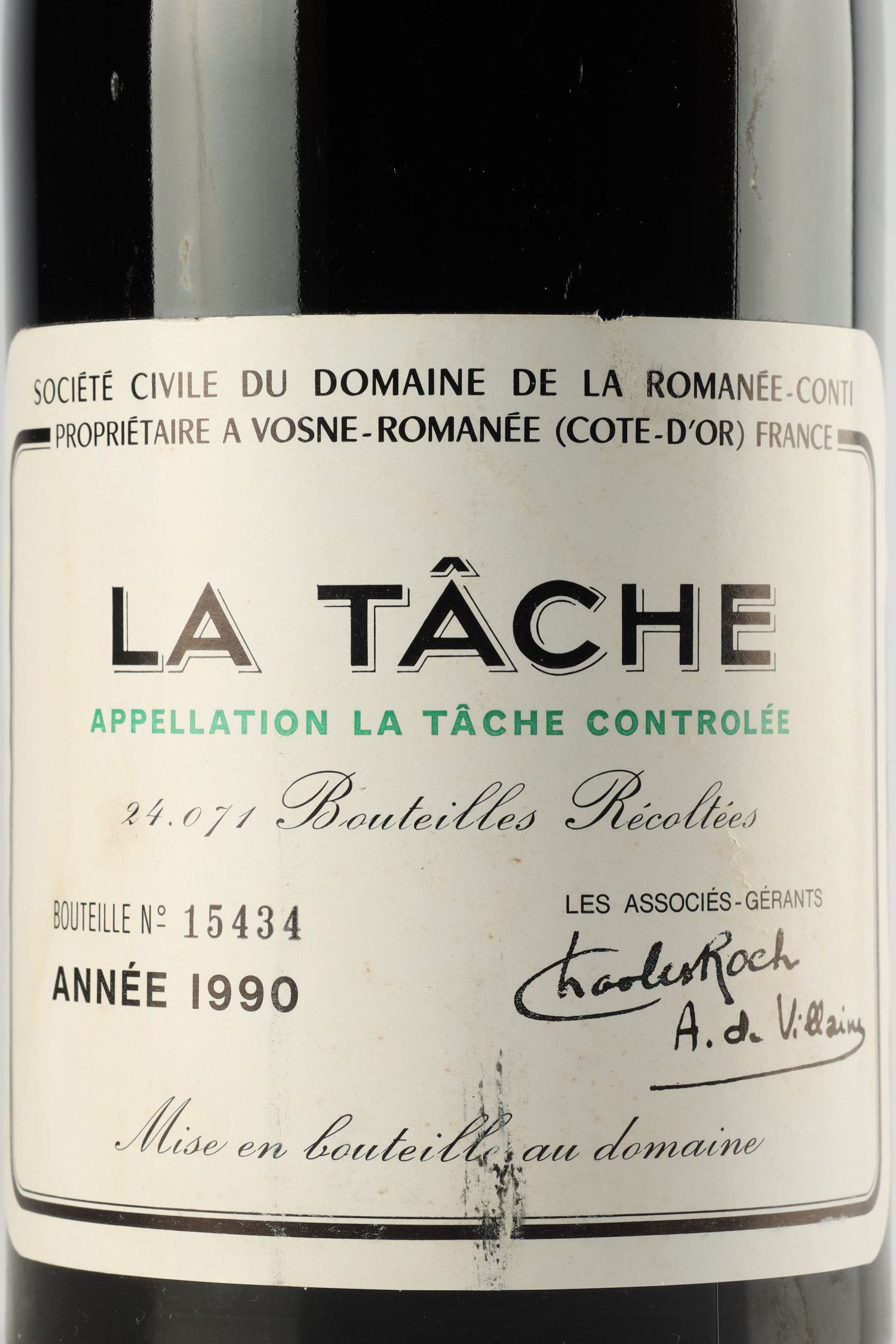 Domaine De La Romanee Conti 1990, La Tache