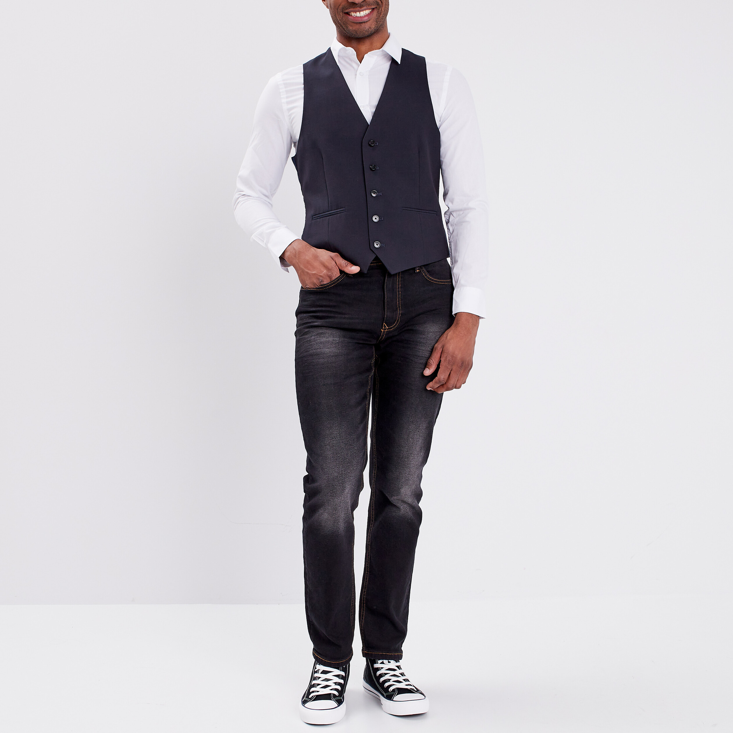 Gilet de costume sans manches bleu homme | La Halle