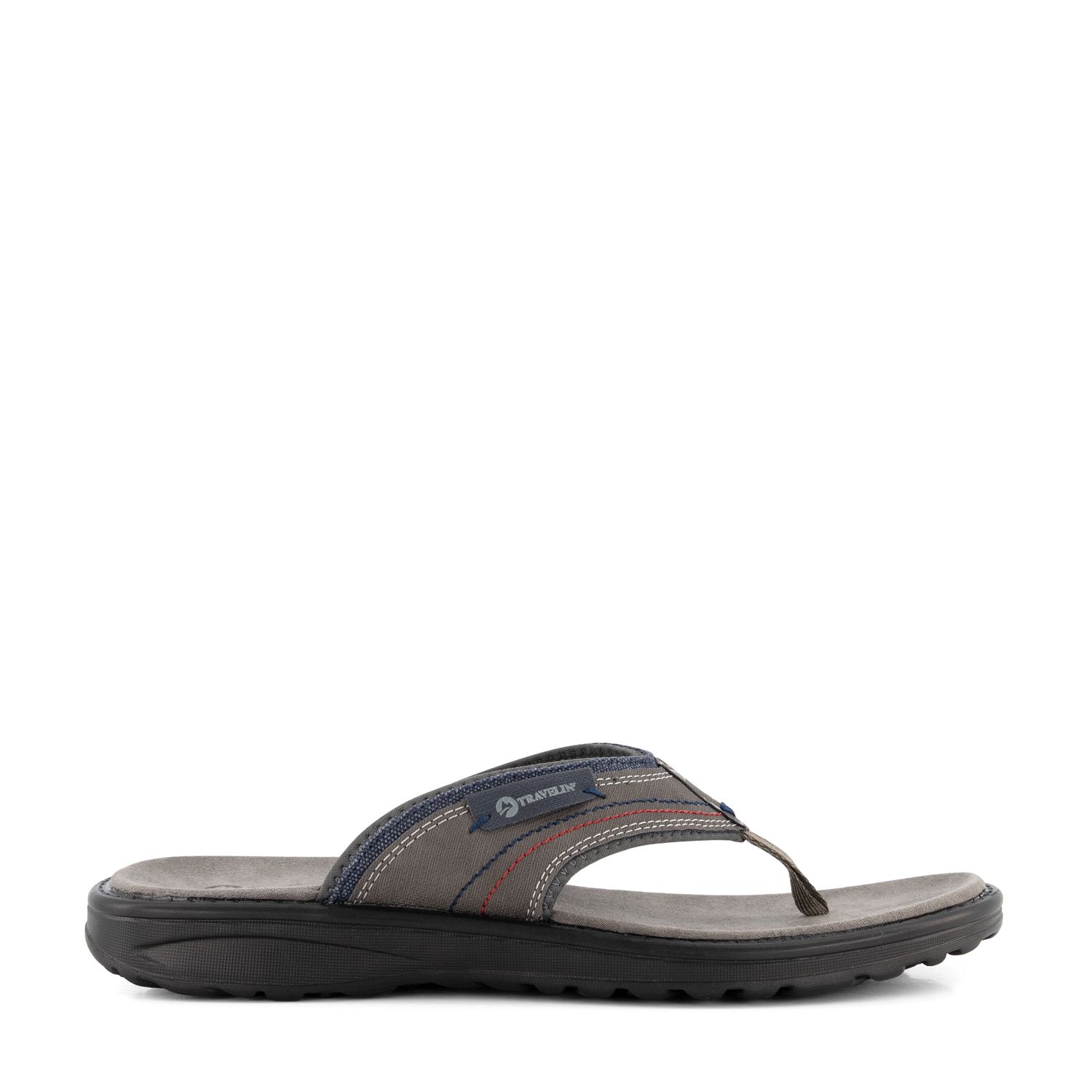 Travelin' Fiksdal graue Herren Zehentrenner
