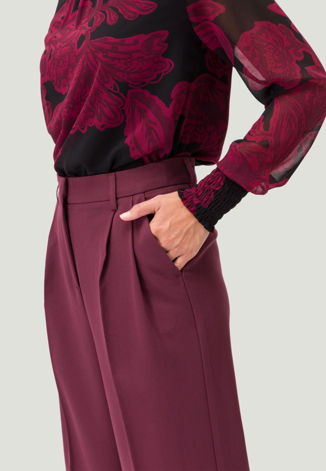 Hose Wide Leg mit Bügelfalte 30 Inch
