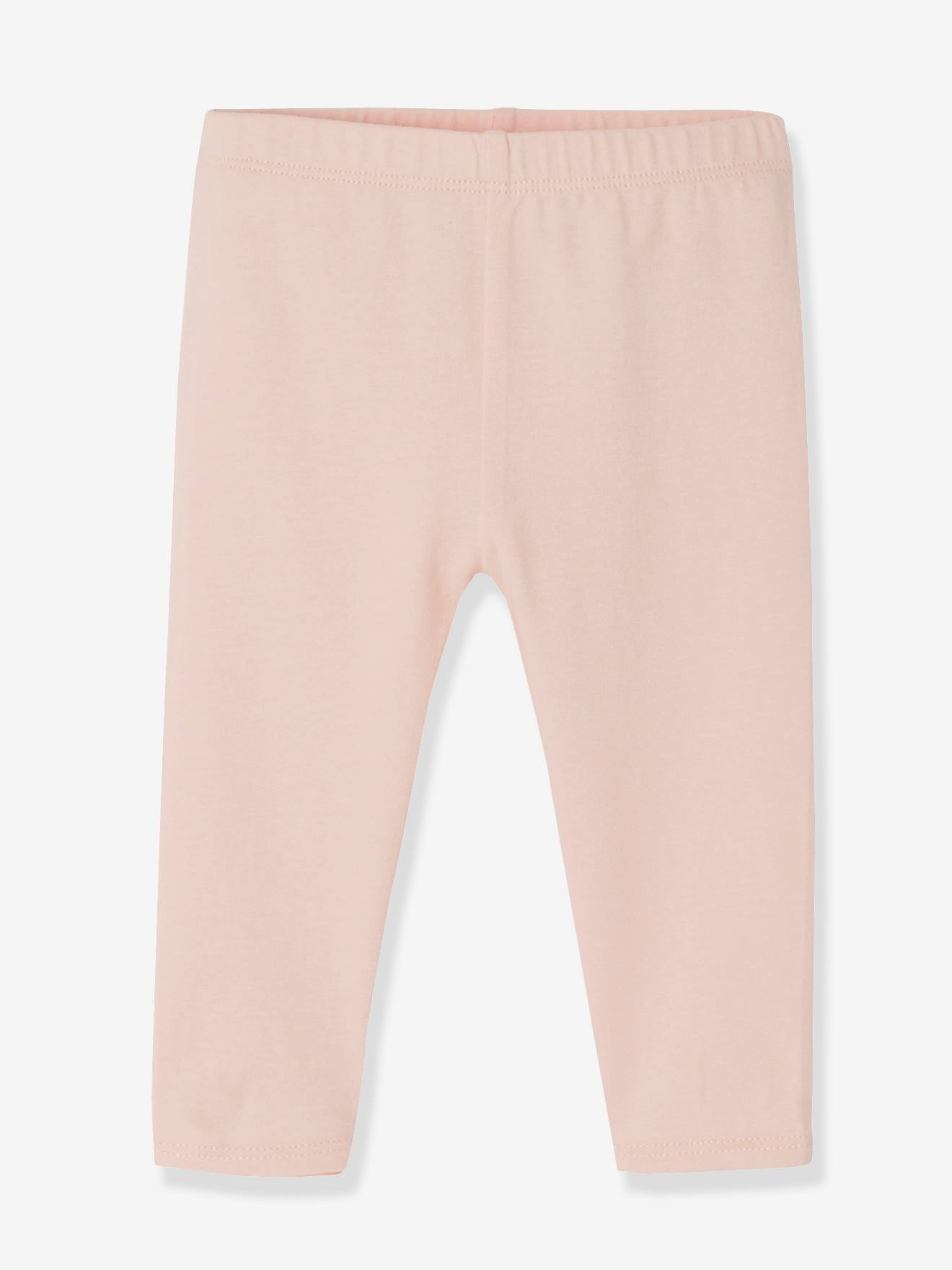 Lot de 2 leggings longs bébé fille BASICS gris chiné