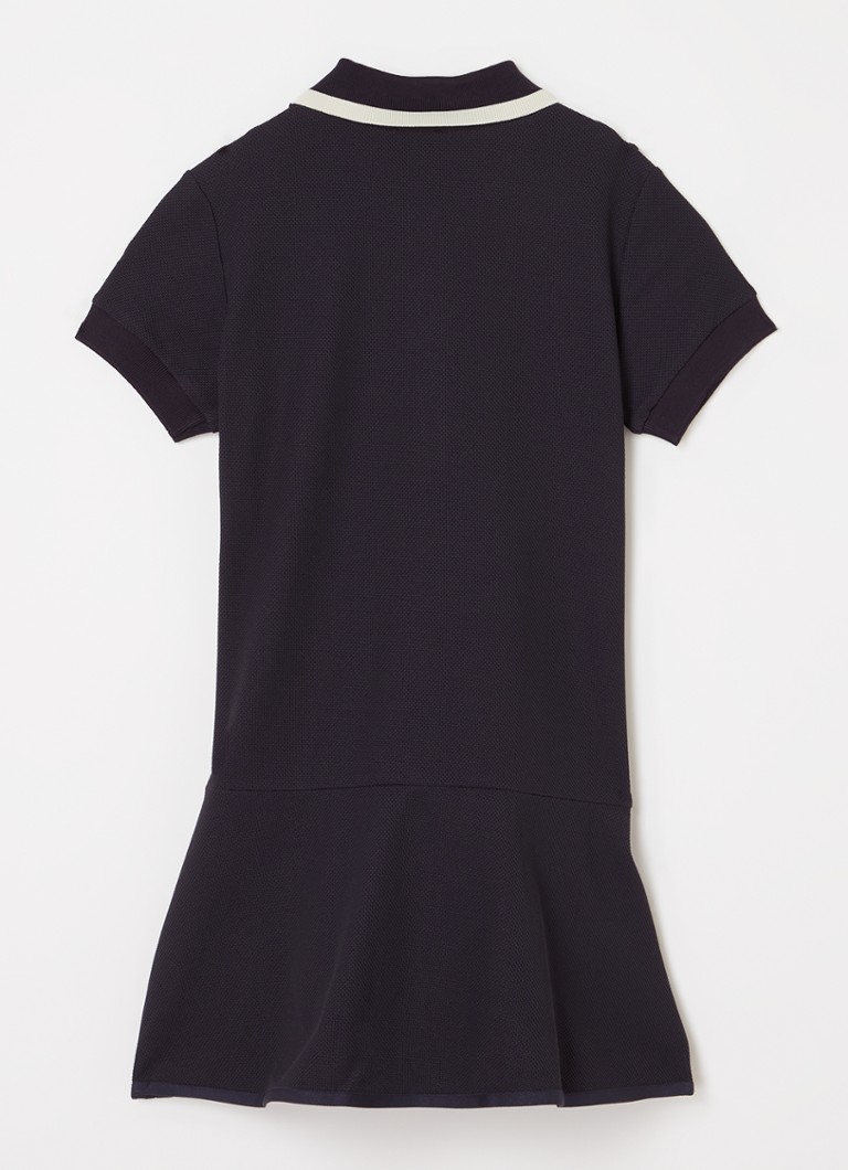Rochie polo midi Moncler din bumbac piqué cu logo
