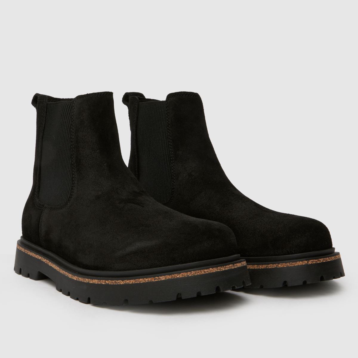 Černé nazouvací boty BIRKENSTOCK z vysokého dřeva
