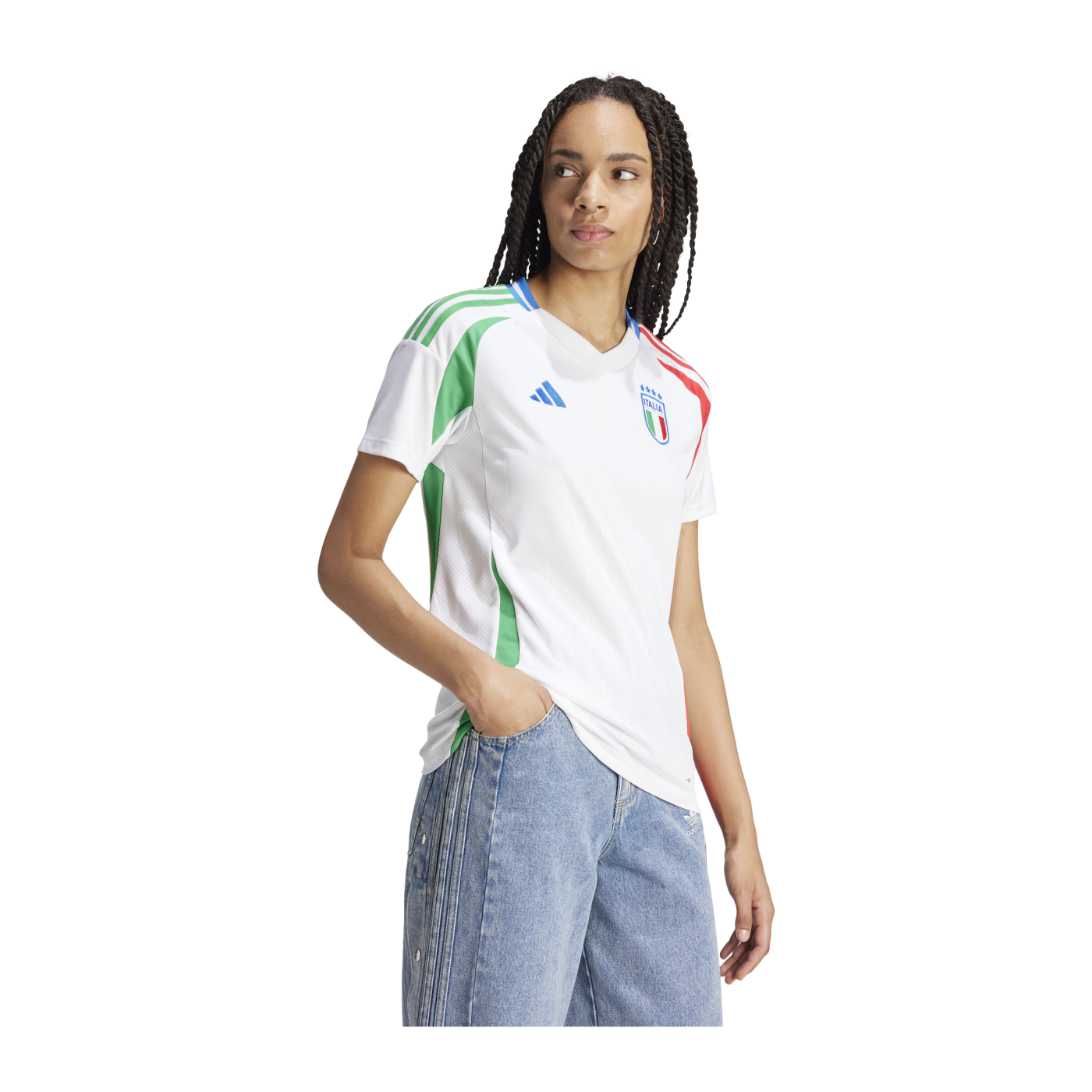adidas Italien Trikot Away EM 2024 Damen Weiss
