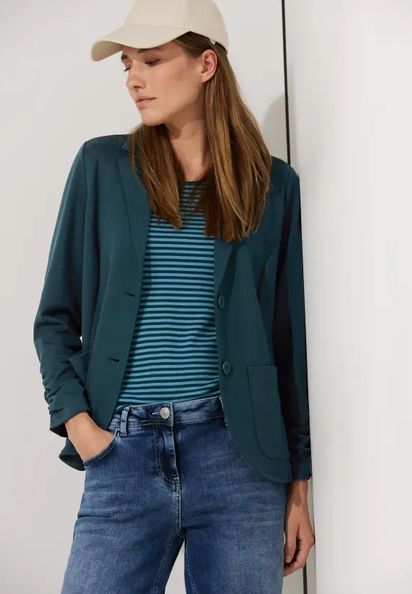 CECIL Sweatblazer mit Raffung
