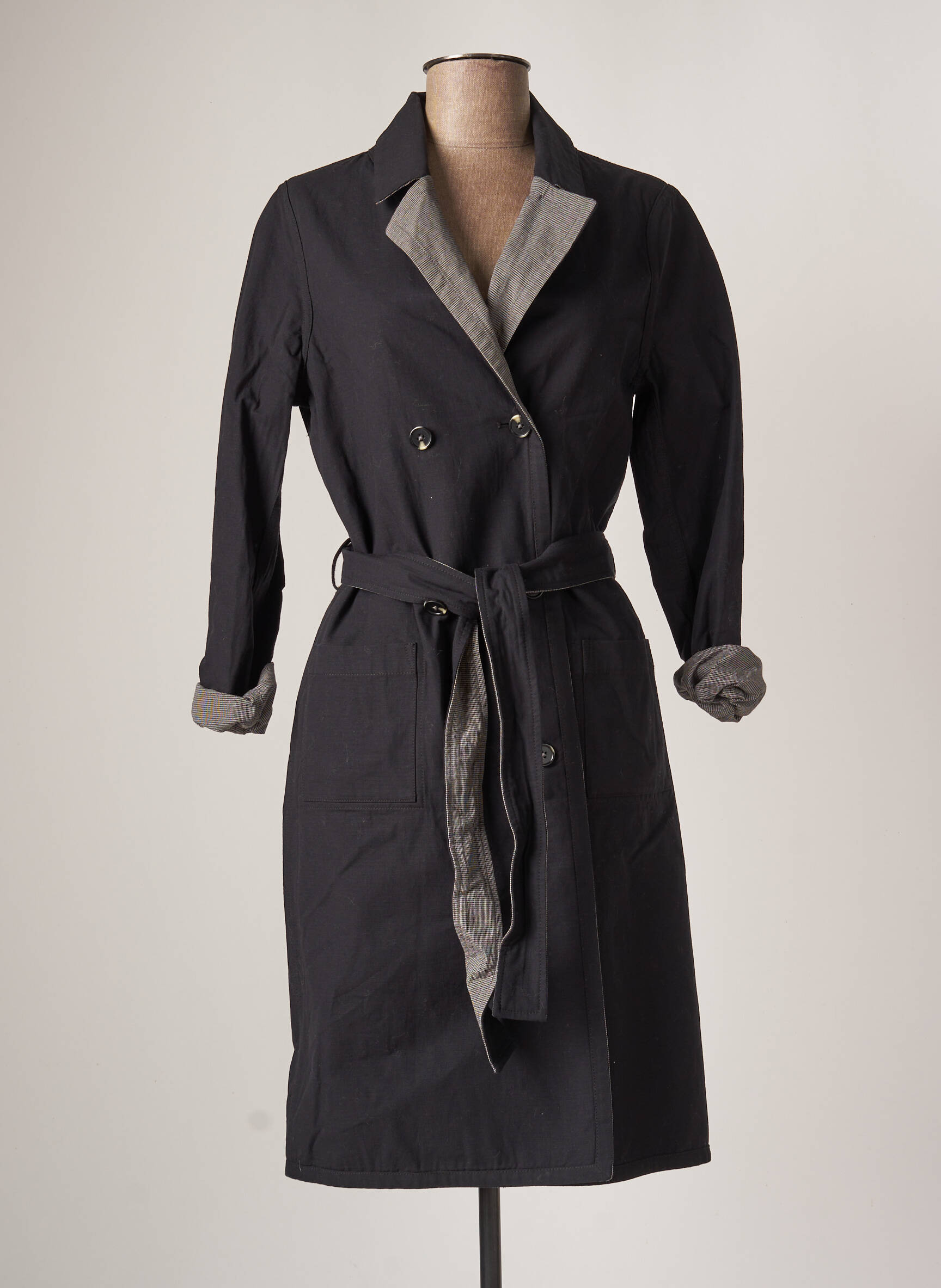 I Code By Ikks Trenchs Femme couleur noir