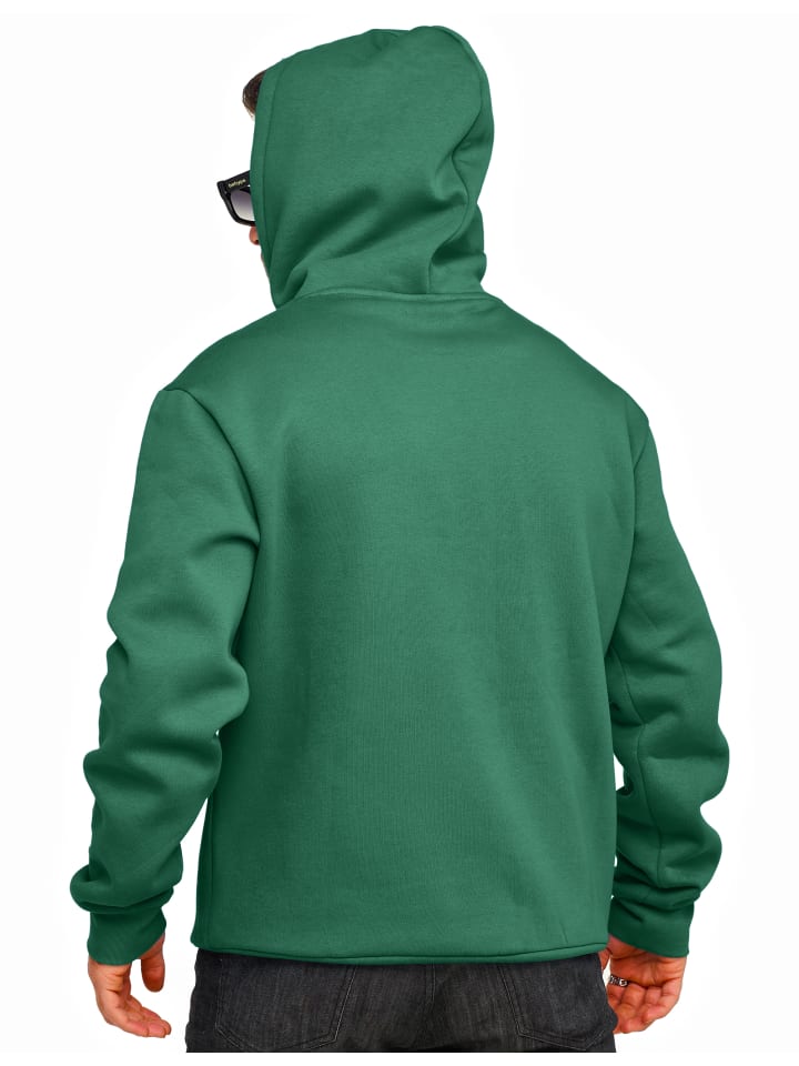 DAILY COTTON Kapuzenpullover - DCTALGAR Oversize Hoodie Sweatshirt in Green College günstig kaufen