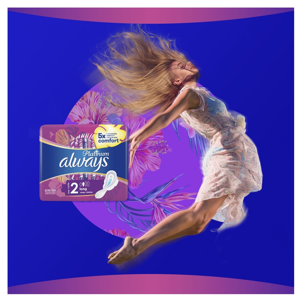 always Always Platinum Long (Taille 2) Serviette Hygiénique Serviettes Hygiéniques
