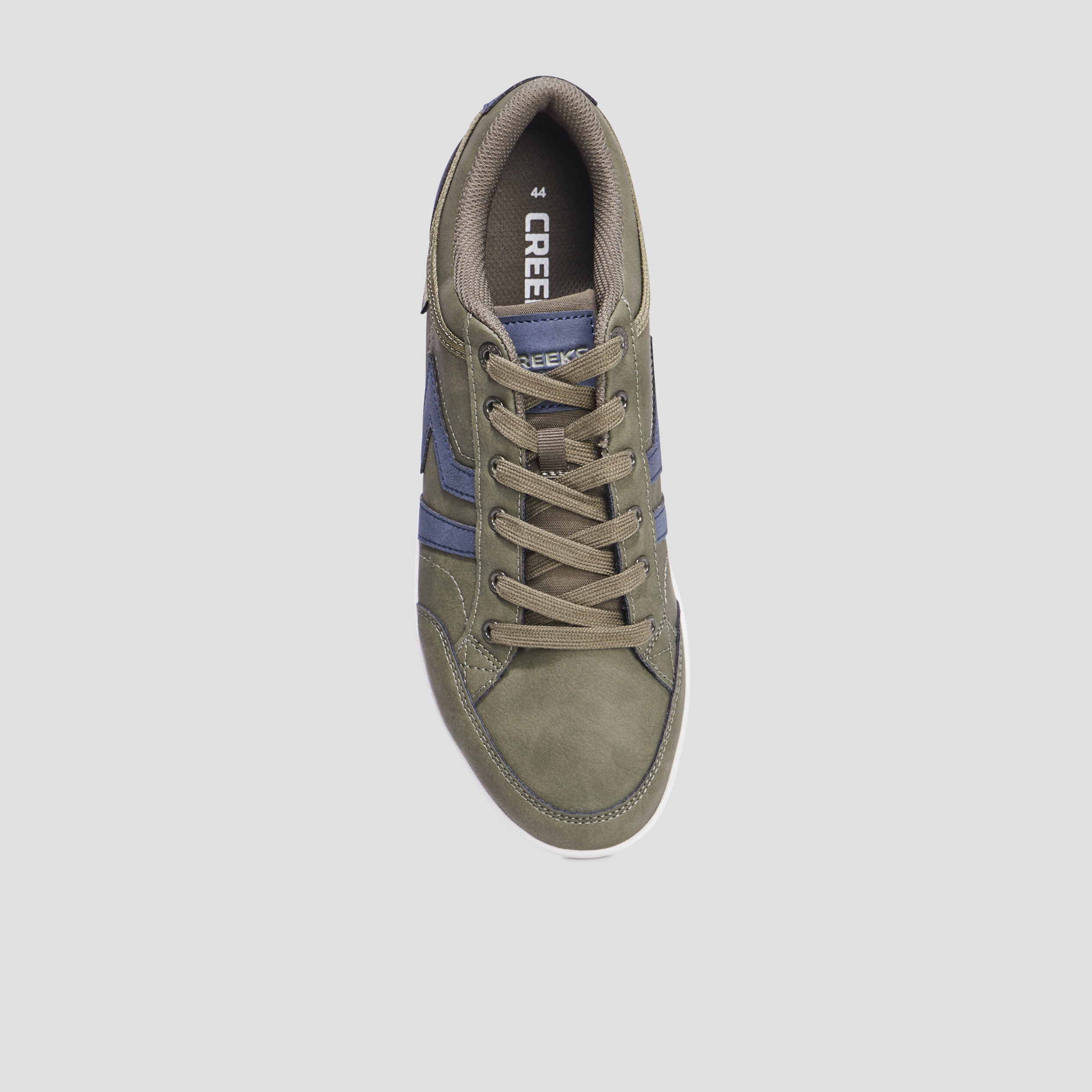 Baskets plates Creeks vert kaki homme | La Halle
